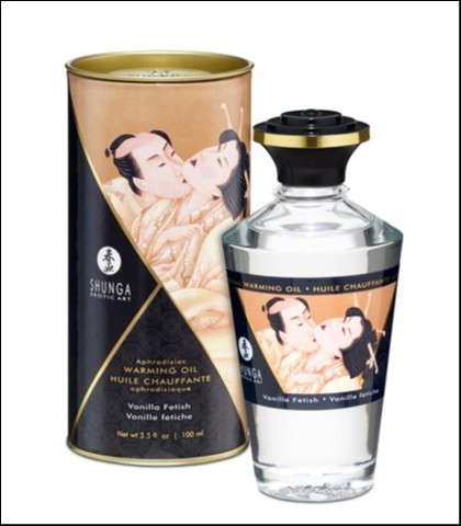 Shunga Ulje za masažu sa efektom zagrevanja, Jestivo, 100ml