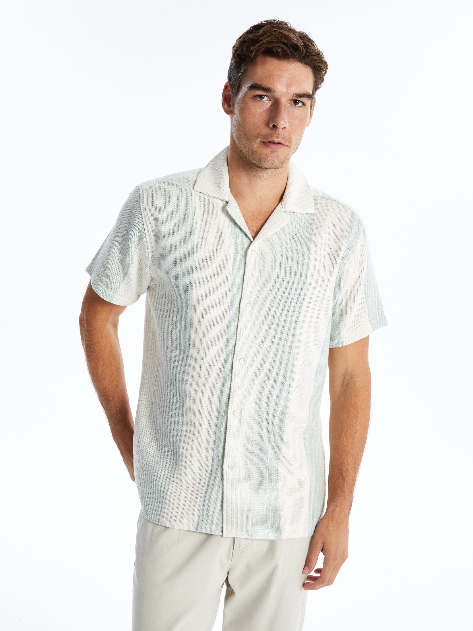 LC Waikiki Muška košulja S45849Z8-Q6K, Bela