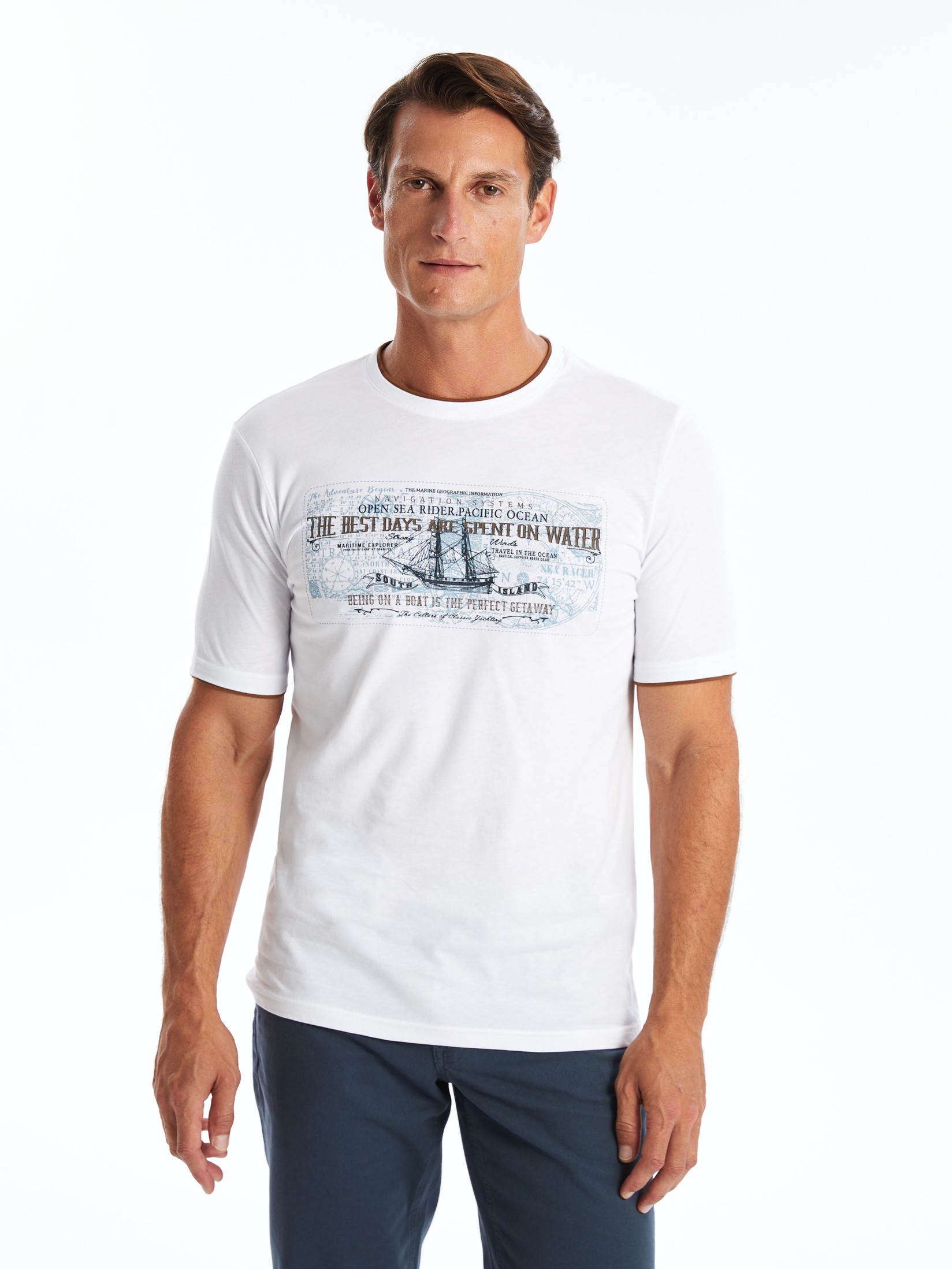 LC Waikiki Muška majica S4GU38Z8-Q6K, Bela