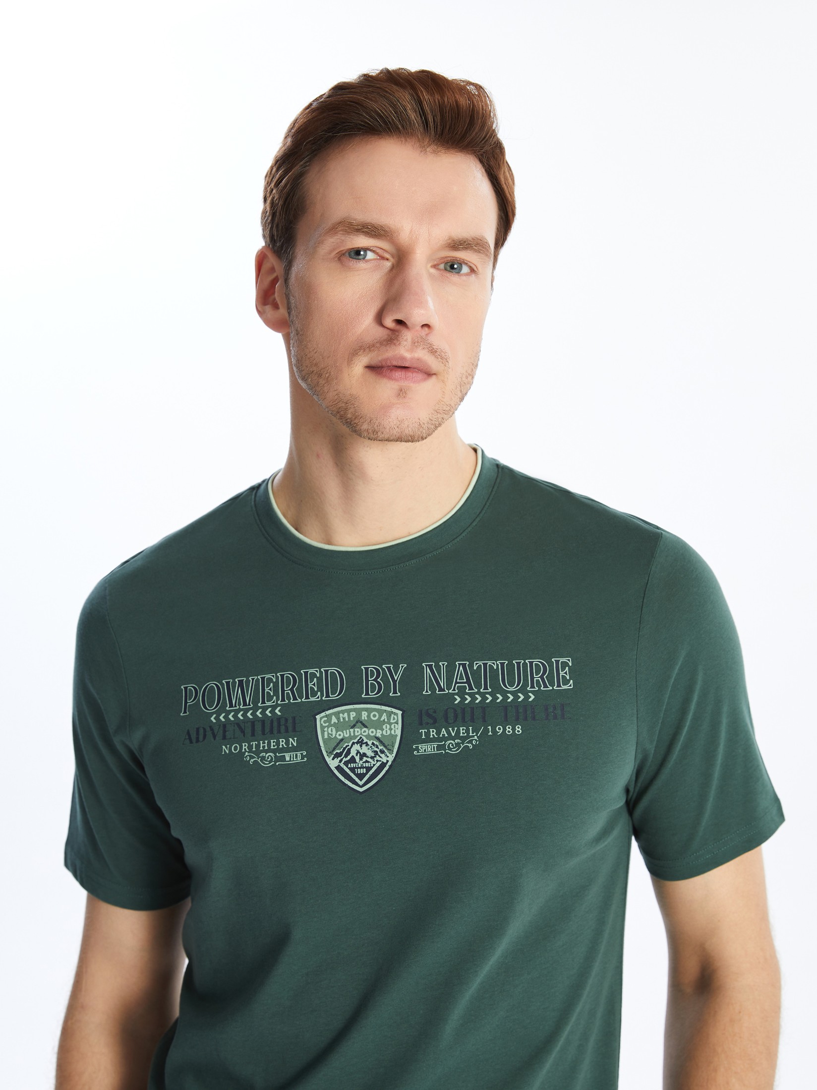 LC Waikiki Muška majica S4GL23Z8-SXM, Zelena