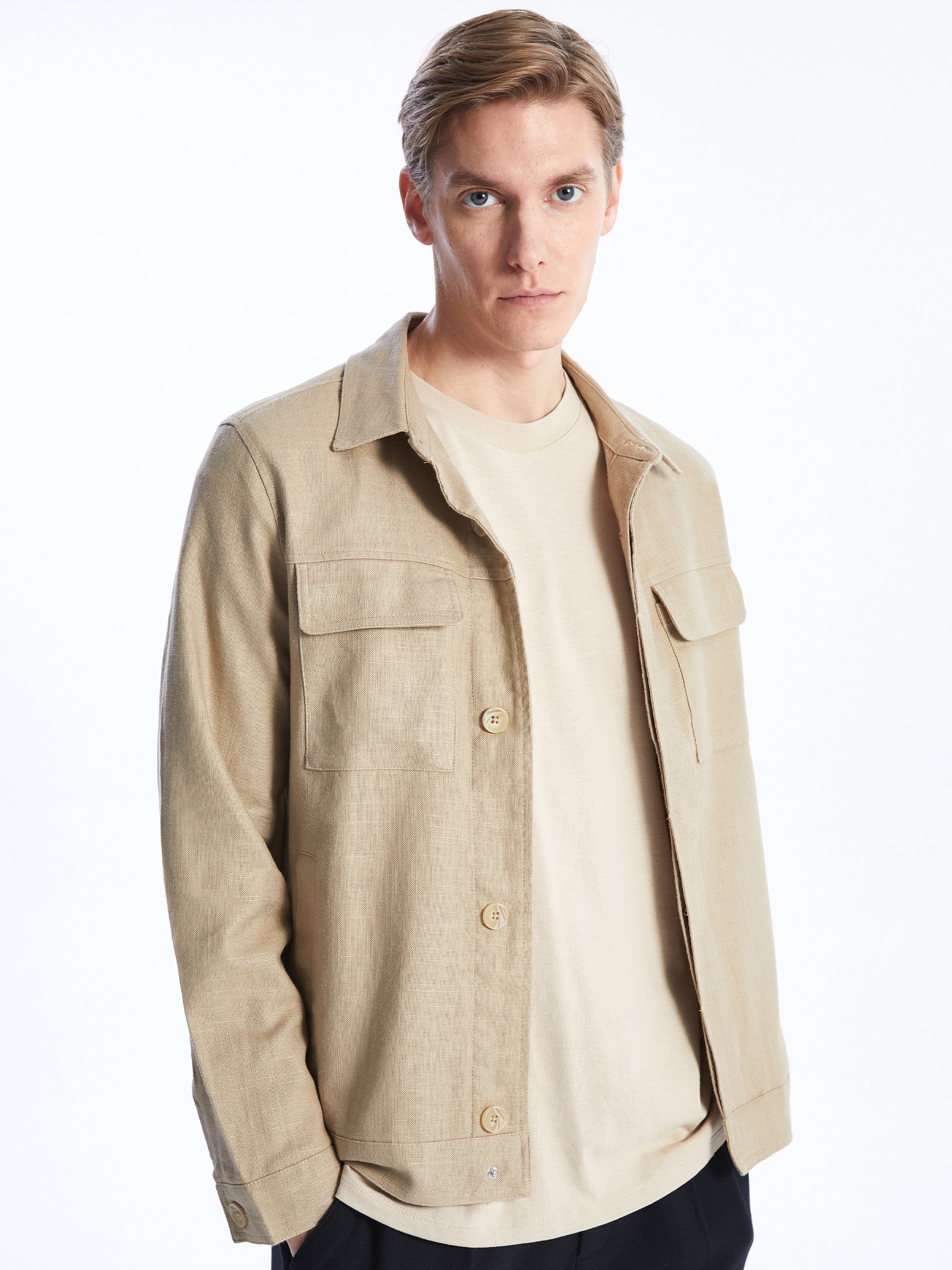 LC Waikiki Muška jakna S41841Z8-VY9, Bež