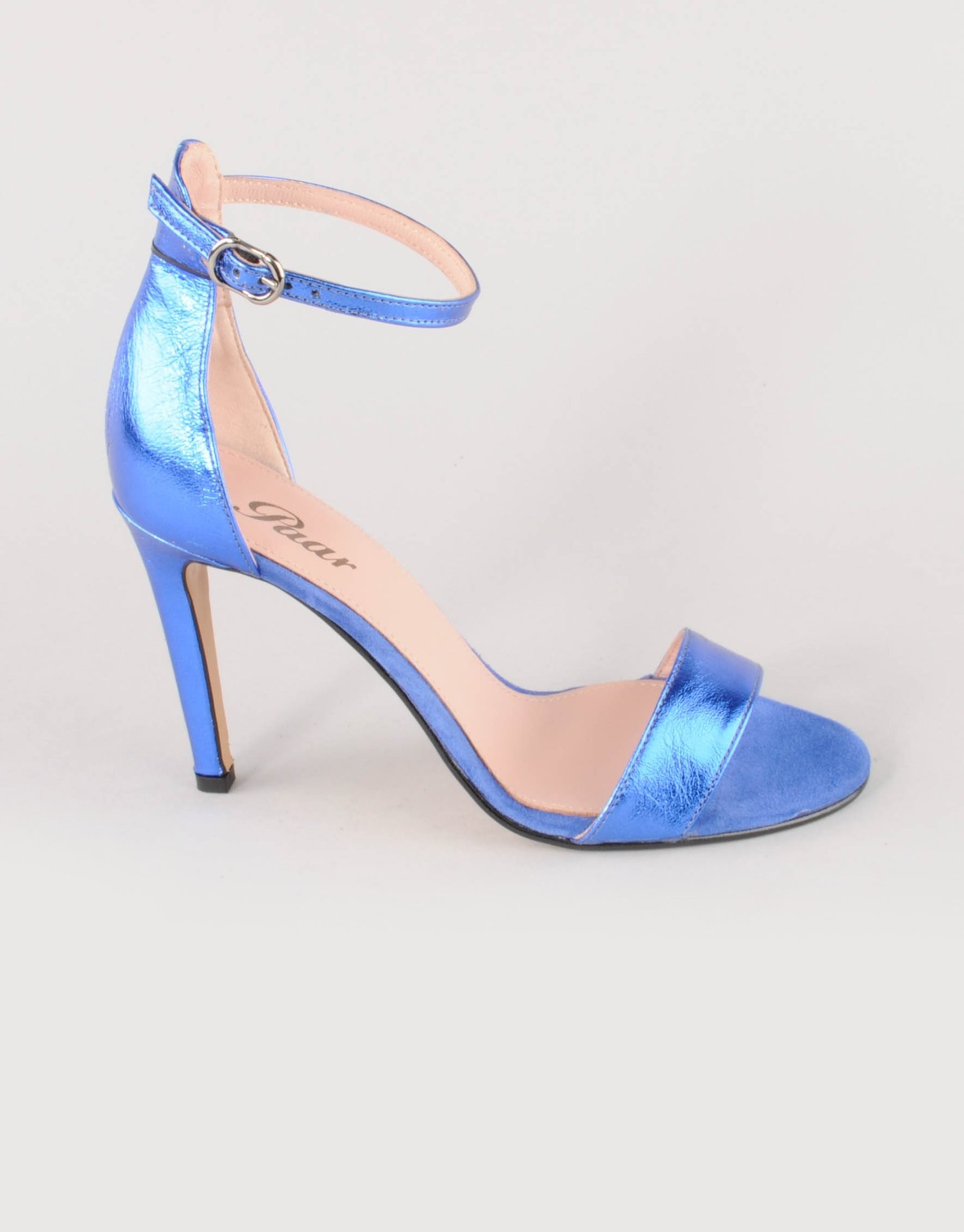 Paar Ženske kožne sandale na štiklu 19506-11, Plave