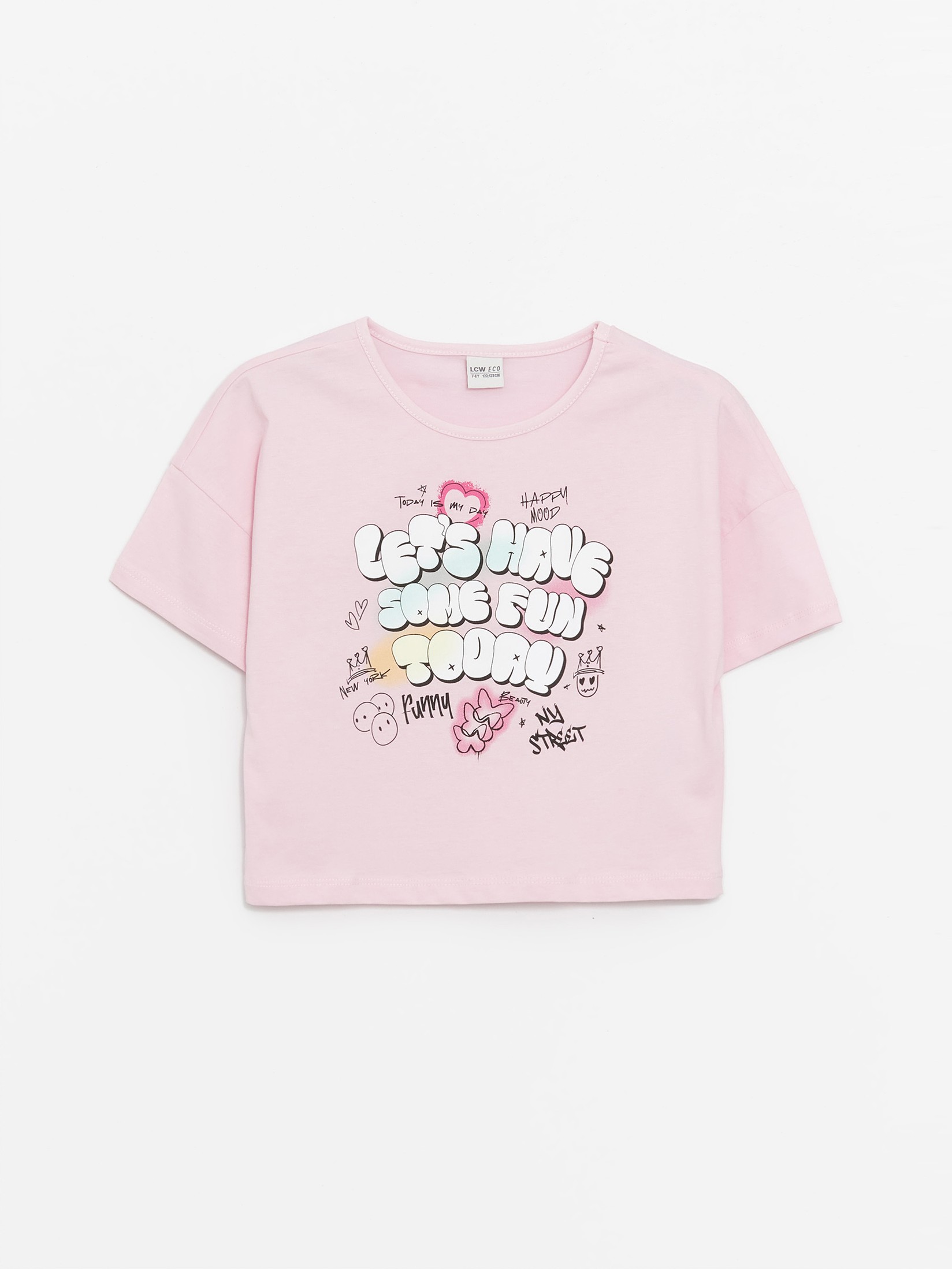 LC Waikiki Majica za devojčice S4G458Z4-FWJ, Roze