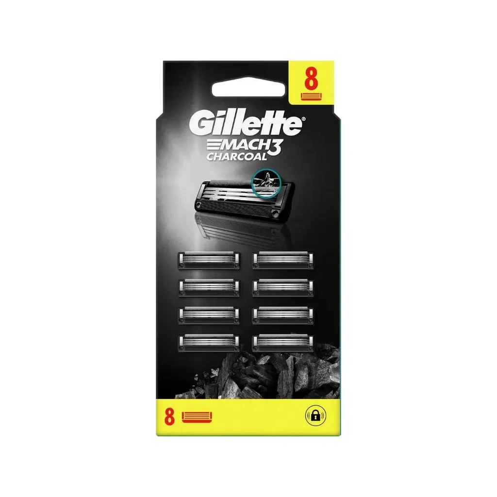 Gillette Dopuna za brijač Mach 3 Charcoal, 6 komada