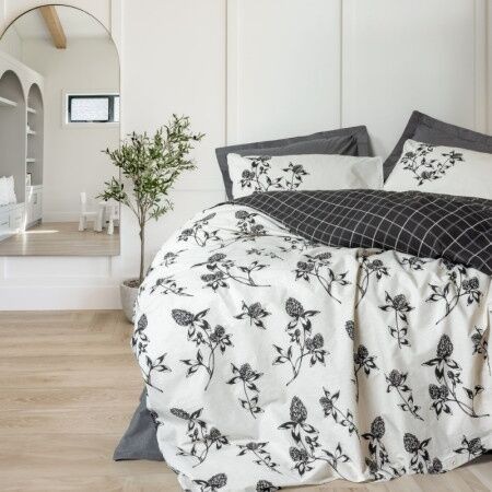 DekorDom Set posteljine Double CB Ohia, Sivi