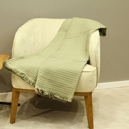 DekorDom Prekrivač Soft vafel, Zeleni