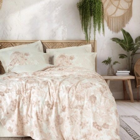 DekorDom Set posteljine Single CB Vestige, 140x200cm, Roze