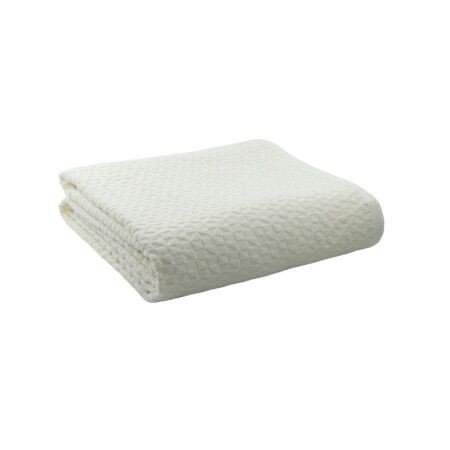 DekorDom Frotirski prekrivač Mosaic, 200x210cm, Beli