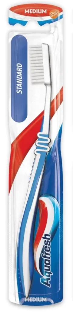 Aquafresh Četkica za zube Standard Medium, Plava