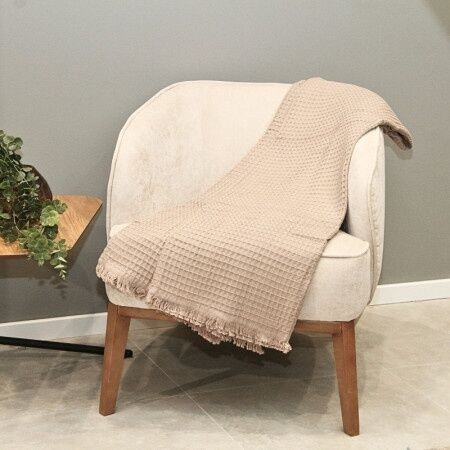 DekorDom Prekrivač Soft vafel, Bež