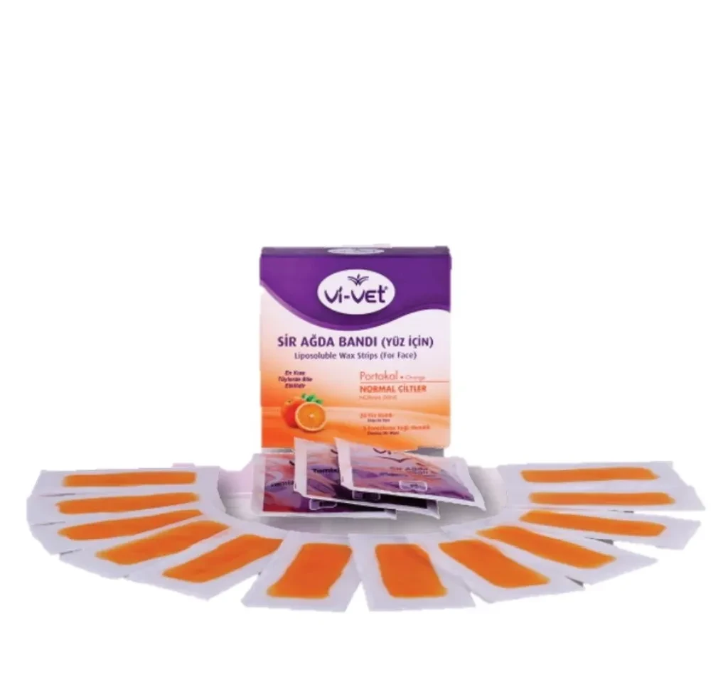 Vi-Vet Trake za depilaciju lica Orange, 24 komada
