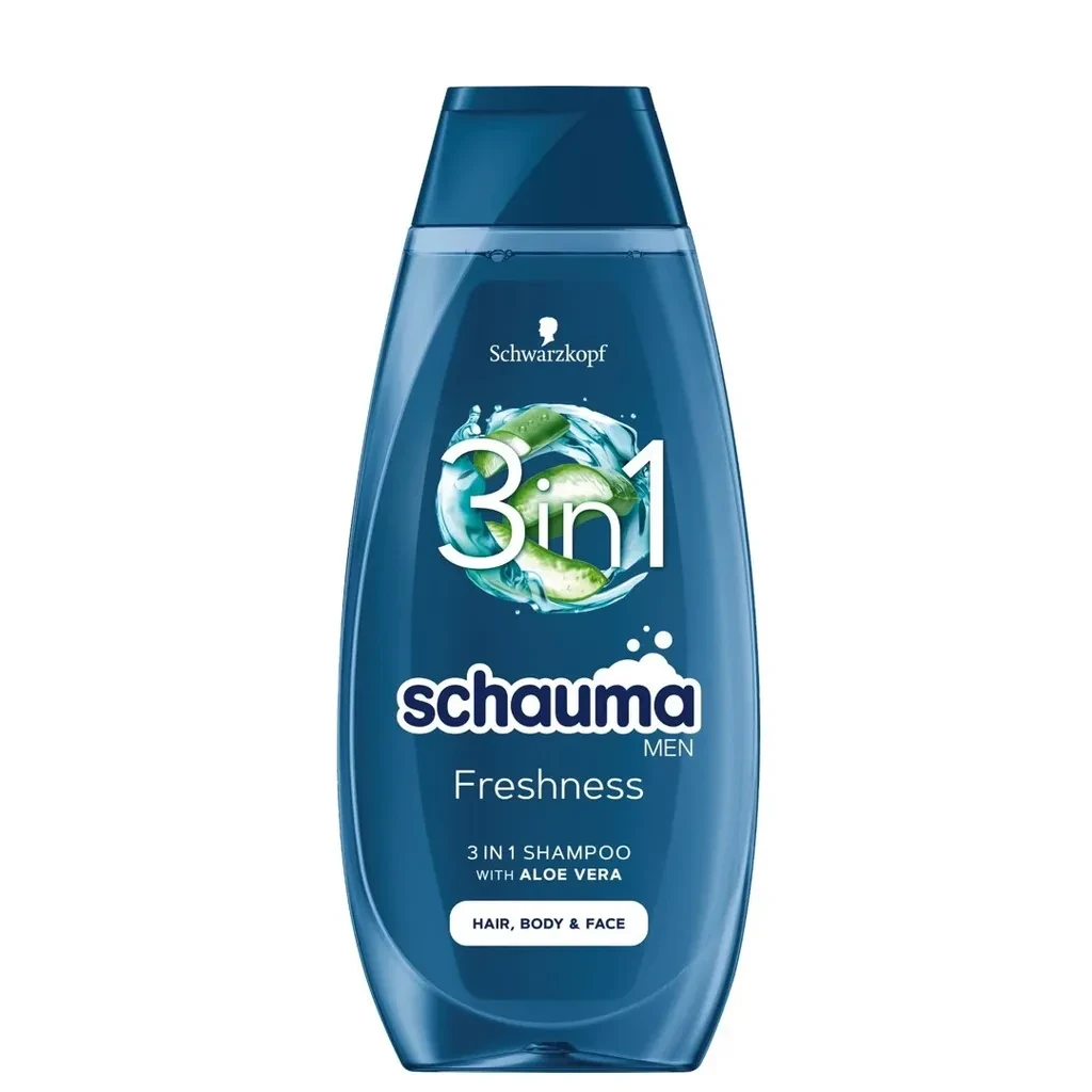 Schauma Šampon Sea Minerals & Aloe Vera, 3 u 1, 400 ml