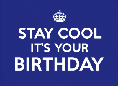 Aca Top Cat Čestitka Stay Cool, Plava