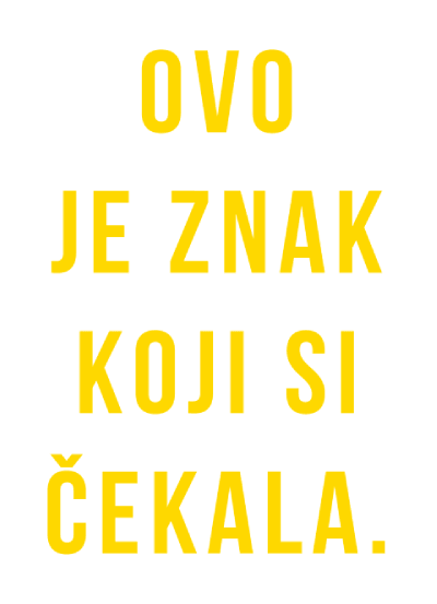 Aca Top Cat Čestitka Znak za nju, Žuta