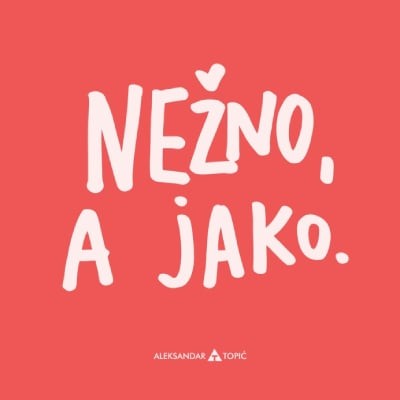 Aca Top Cat Nalepnica Nežno, 7.5x5.5cm, Kajsija