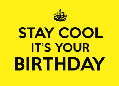 Aca Top Cat Čestitka sa kovertom Rođendan, Žuta