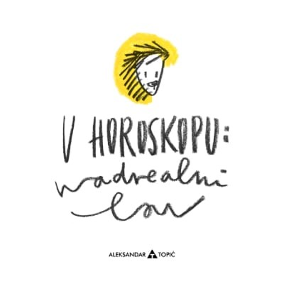 Aca Top Cat Nalepnica Nadrealni lav, 7.5x5.5cm, Bela