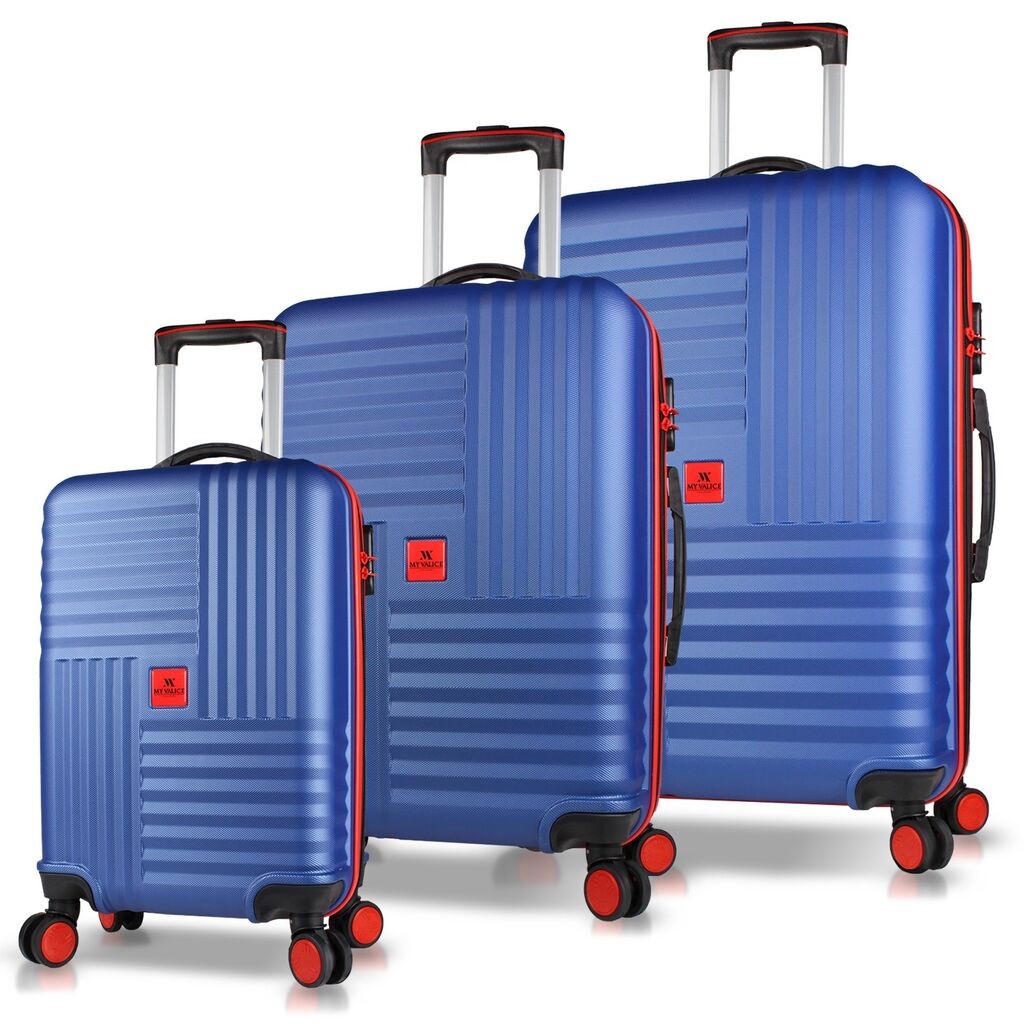 MyValice Set kofera 8128, 3 dela, Tamnoplavi