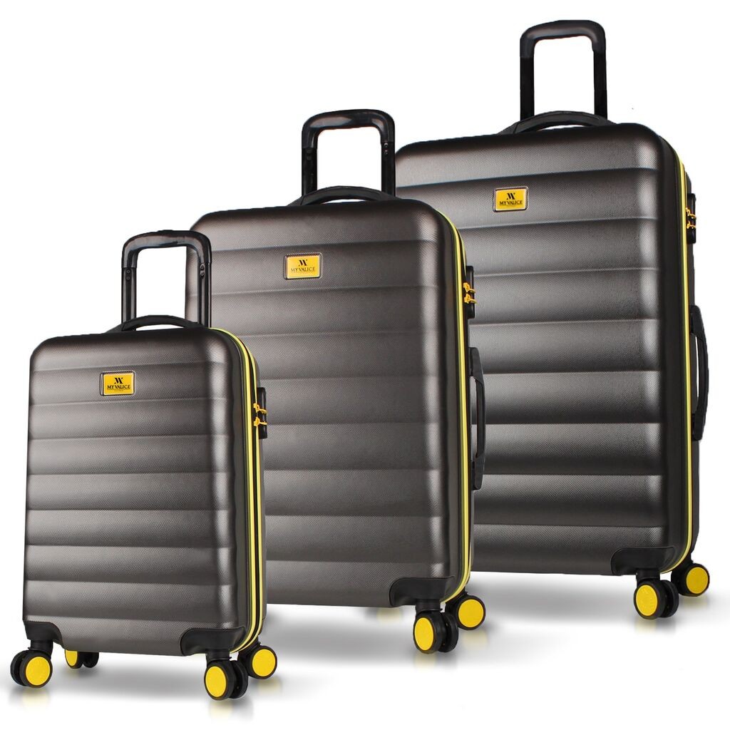 MyValice Set kofera 6452, 3 dela, Antracit