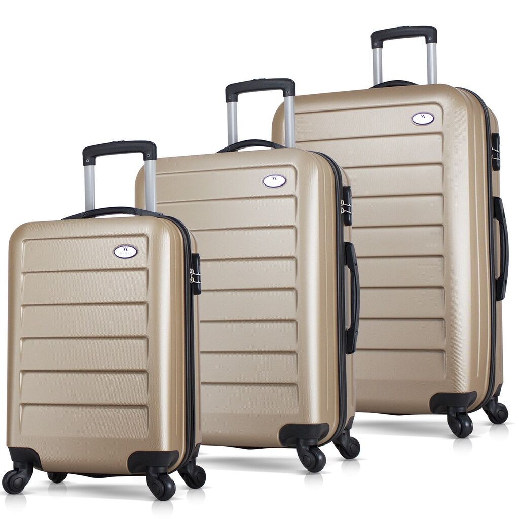 MyValice Set kofera 6301, 3 dela, Zlatne boje