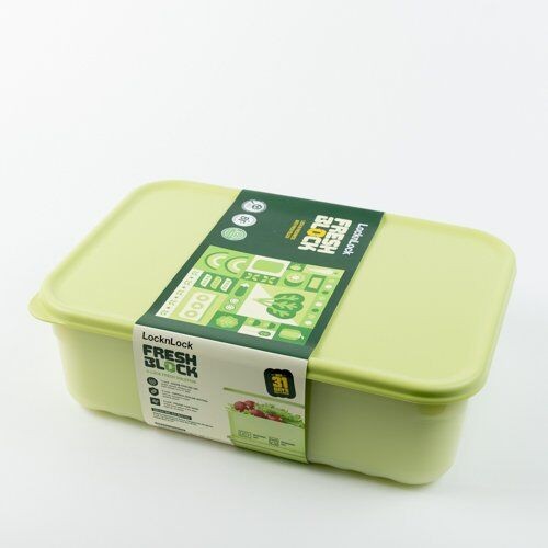 LocknLock Set posuda sa cediljkom Fresh Block 3.2l, 2 komada, Zeleni