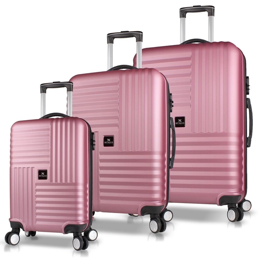 MyValice Set kofera 8111, 3 dela, Rose Gold