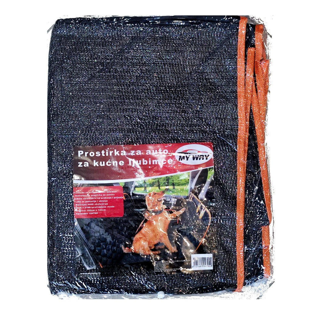 My Way Prostirka za auto za kućne ljubimce, Crna