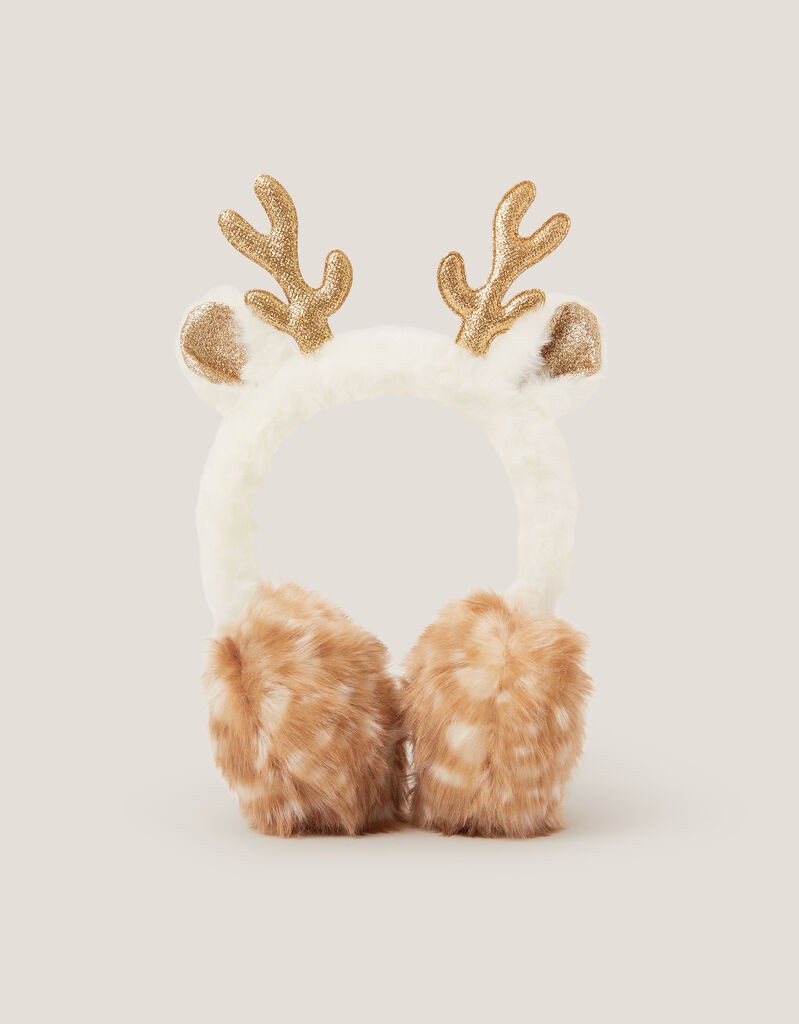 Monsoon Children Grejači za uši za devojčice, Beli