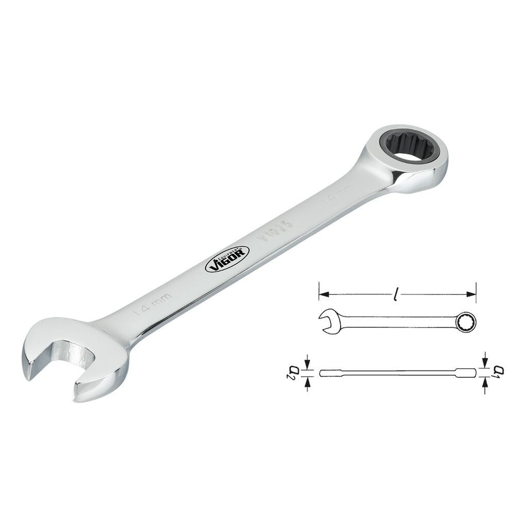 Vigor Ključ brzi V1008, 8 mm, Okasto-viljuškasti