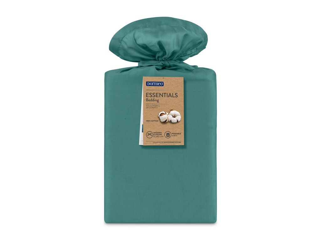 Dormeo Set jorganska navlaka i jastučnica Essentials, 140x200cm, Zelena