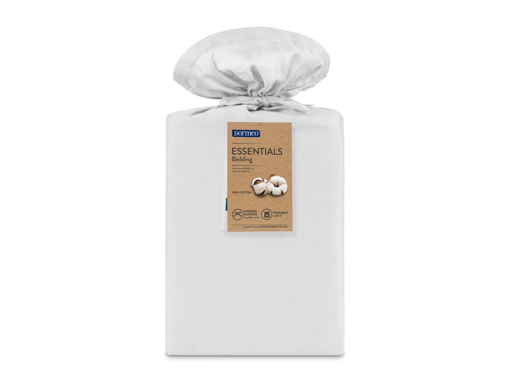 Dormeo Posteljina Essentials, 200x200cm, Bela