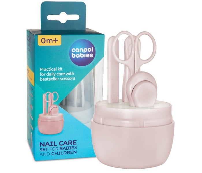CANPOL BABIES Baby set za negu noktiju roze