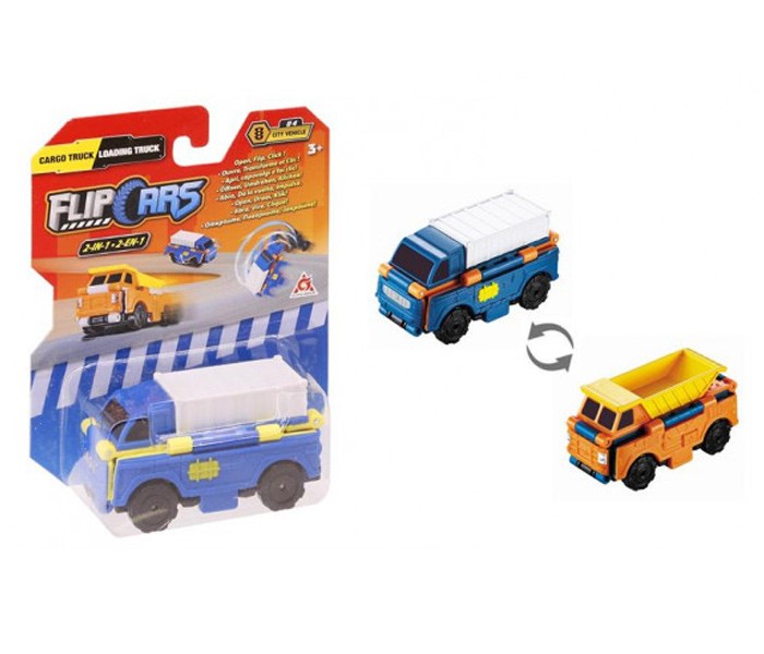 FLIP CARS Kamiončić 2u1 Cargo Truck & Loading Truck