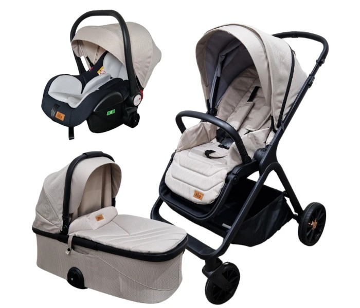 BBO A5 Mamamia Kolica za bebe 3u1, Do 22kg, Bež