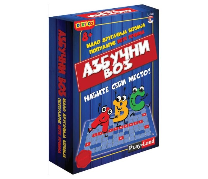 PLAY LAND Društvena igra Azbučni voz