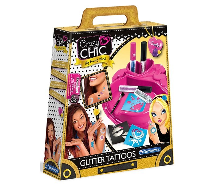 Clementoni Tatoo set glitter CRAZY CHIC