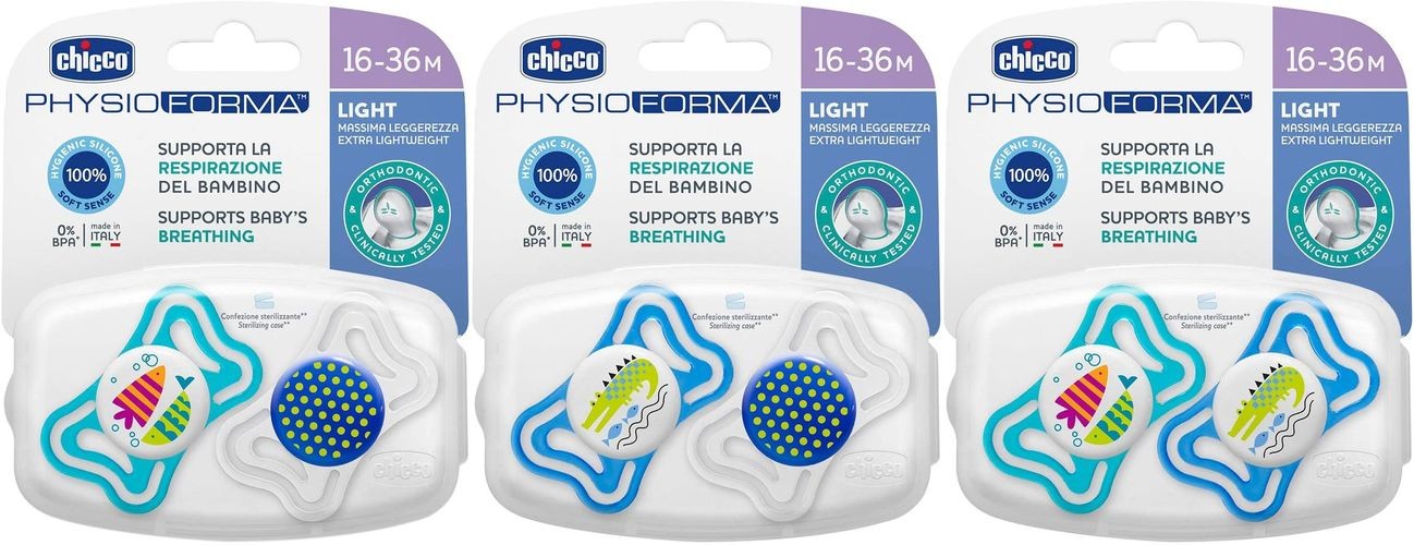 Chicco Varalica fizio light silikon 2/1 16-36m+ 0%bpa-plava, plava
