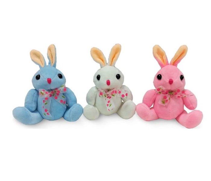 Dizi tois Plišana igračka zec (bela, plava roze) 15 cm.,