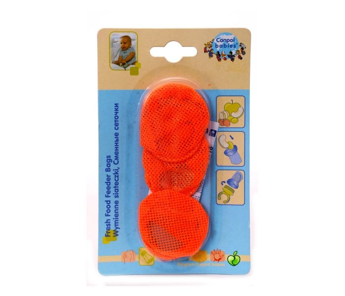 Canpol Babies Mreže za svežu hranu 3 komada, crvena