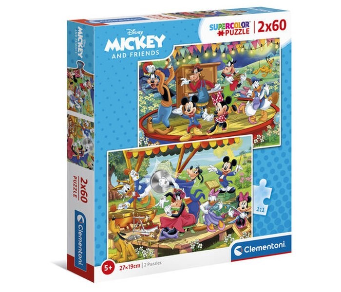 CLEMENTONI Puzzle 2 x 60 mickey and friends