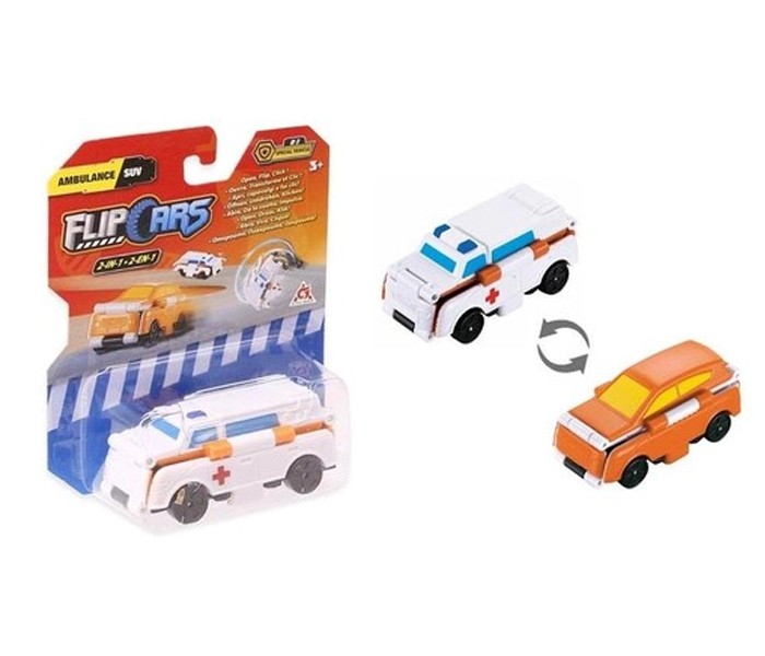 FLIP CARS Automobilčić 2u1 Ambulance & SUV