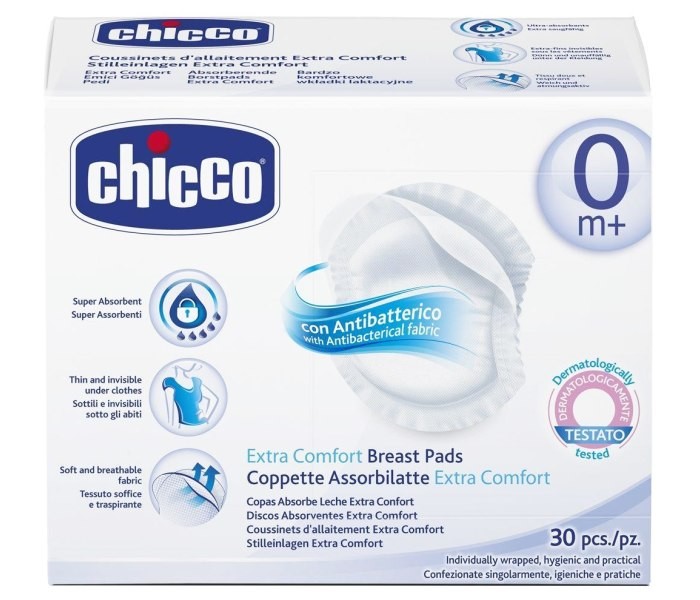 CHICCO Ulošci za grudi, 30 komada