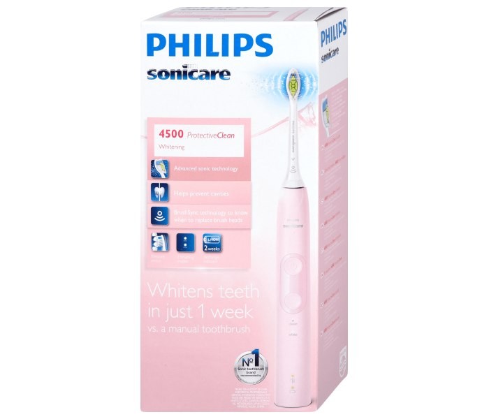PHILIPS Električna četkica za zube Sonicare ProtectiveClean 4500 roze HX6836/24