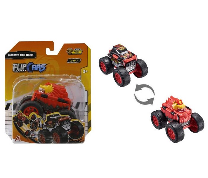 FLIP CARS Automobilčić 2u1 Monster Lion Truck