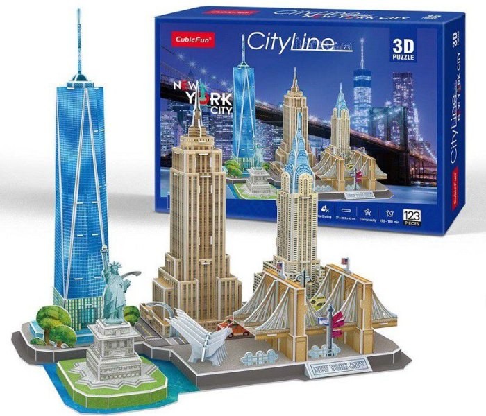 CUBIC FUN Puzzle 3D City Line New York City