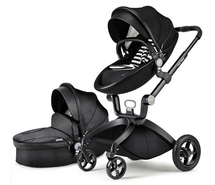 HOT MOM Kolica za bebe 2u1, Crna