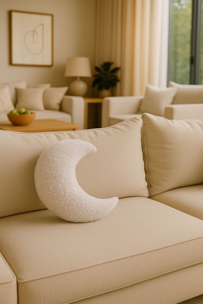 Aberto Design Dekorativni jastuk Moon, 29x10 cm, Beli