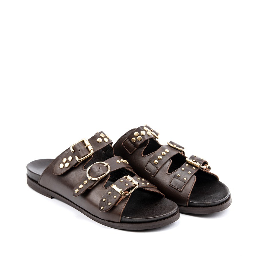 SILKO Ženske papuče P05, Braon