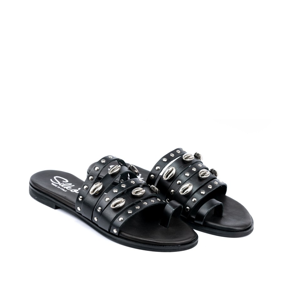 SILKO Ženske papuče CB05-G, Crne