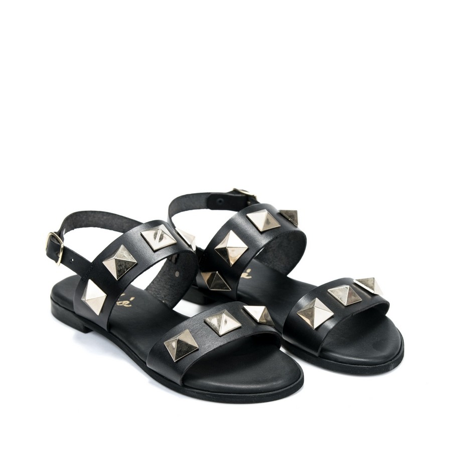 SILKO Ženske sandale K016/GL, Crne